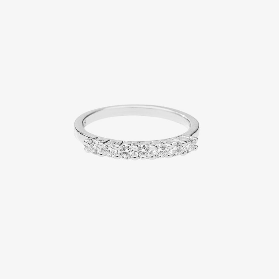 Shared Prong Layering Ring 0.22 CT