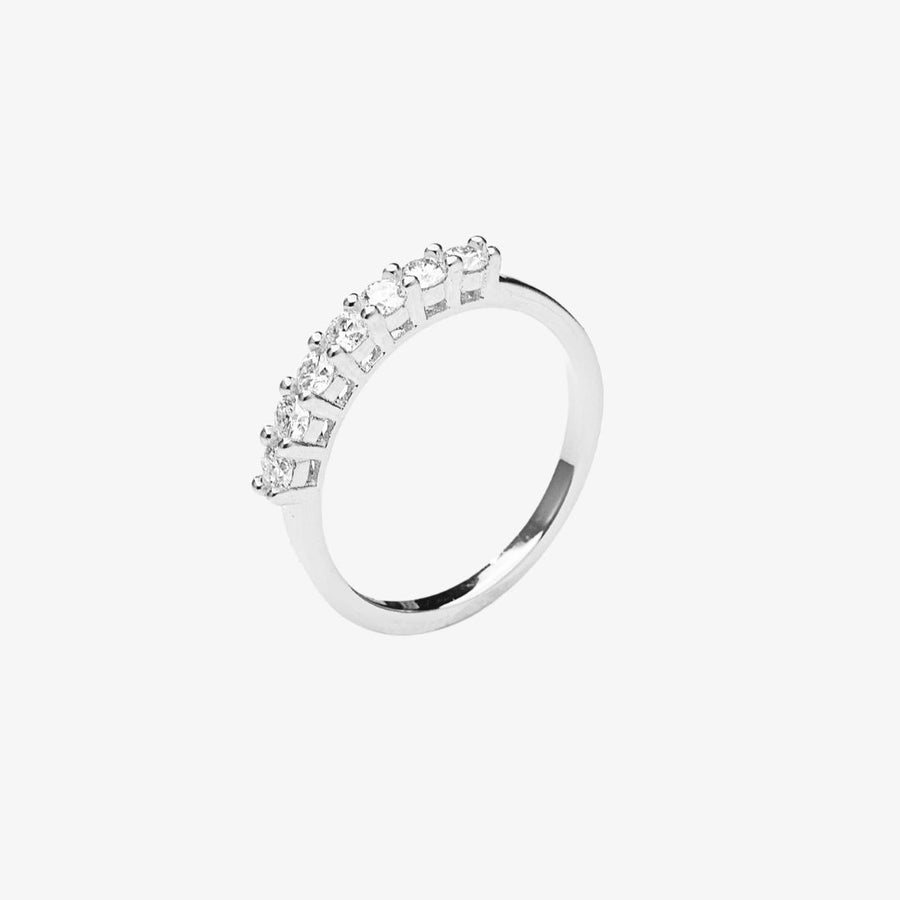 Shared Prong Layering Ring 0.22 CT