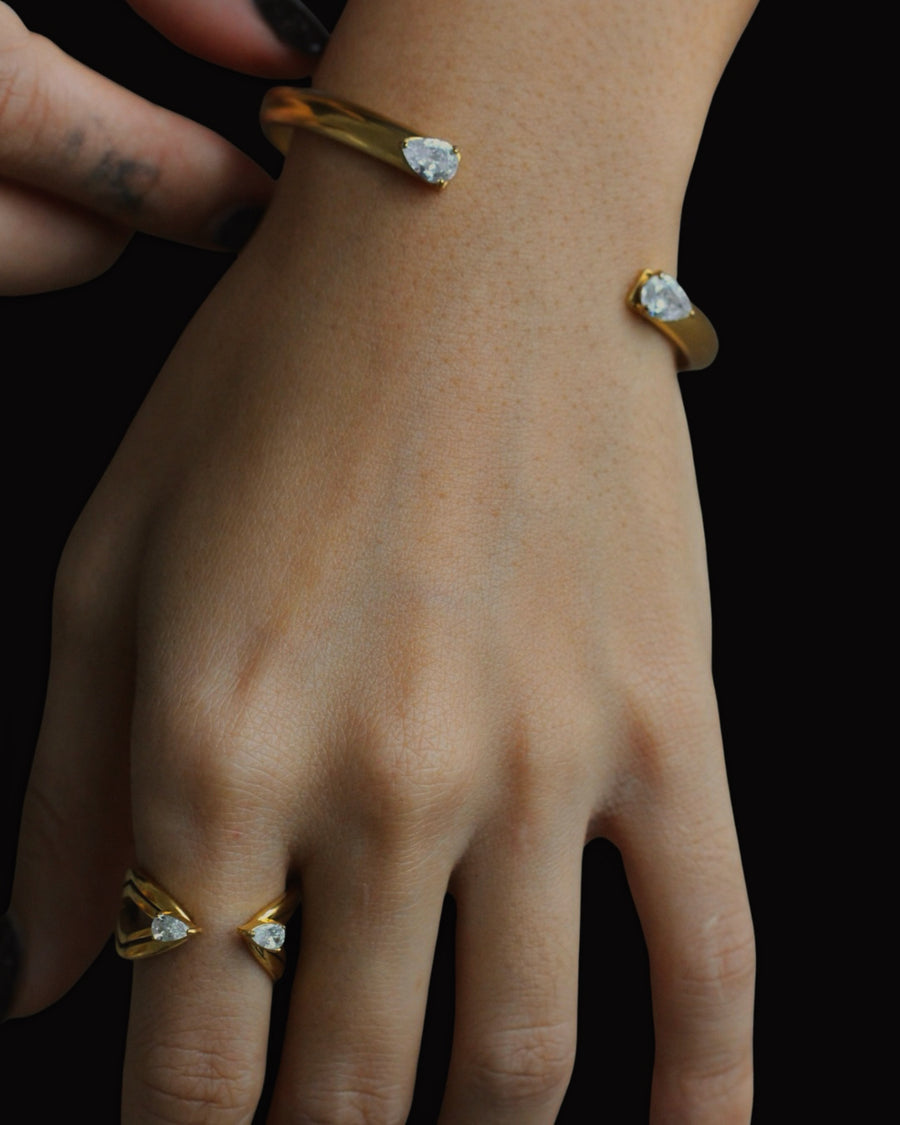 Double Teardrop Cuff