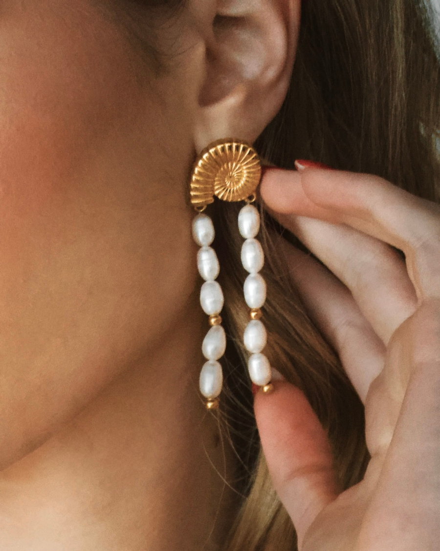 Ursula Pearl Drop Earrings