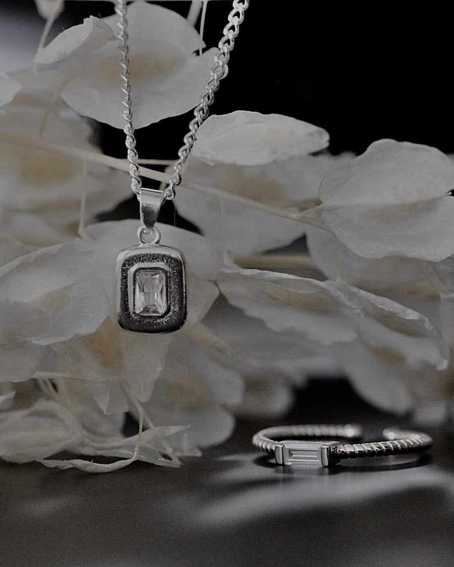 Sofie Emerald Cut Pendant