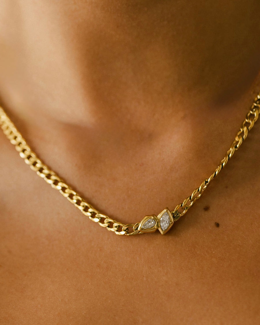 Marquise Cluster Diamond Chain
