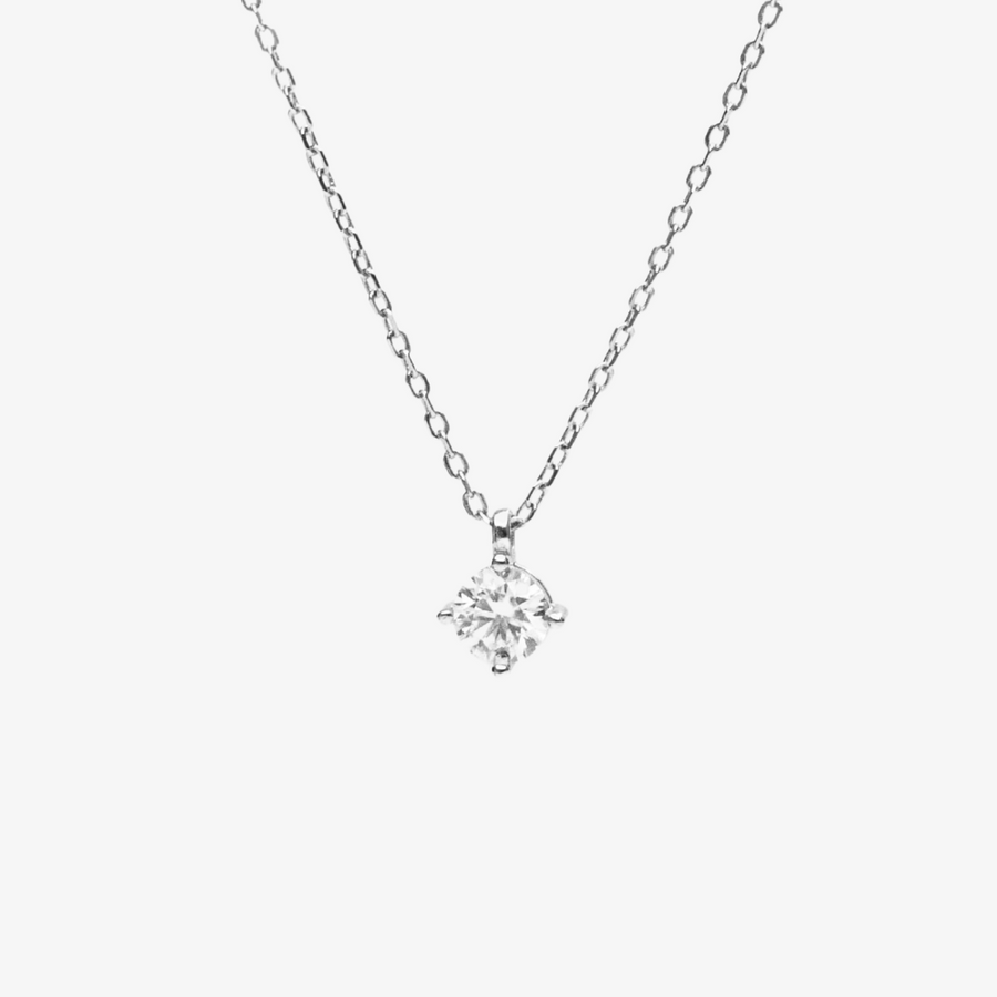 Round Brilliant Diamond Solitaire Pendant