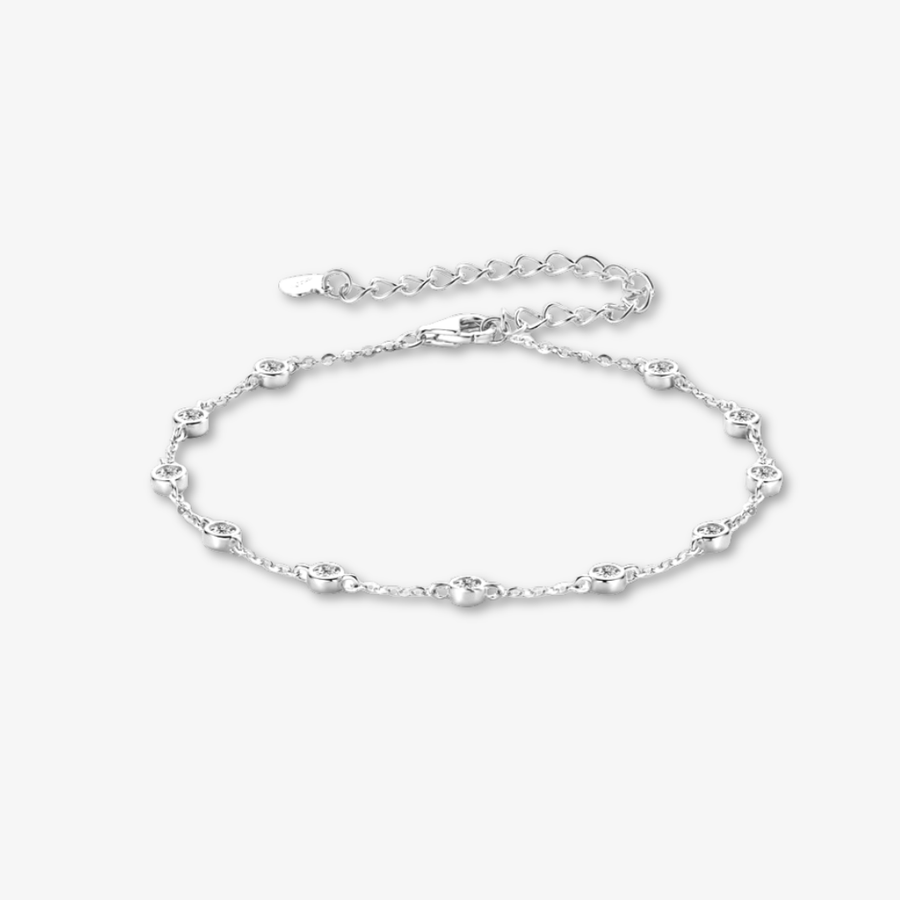 Tiny Button Moissanite Bracelet