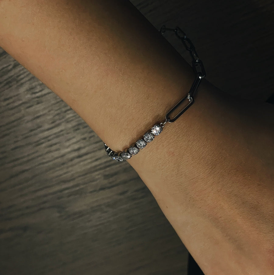 Diamante Link Chain Bracelet