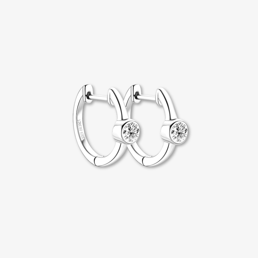 Dotted Diamond Hoops