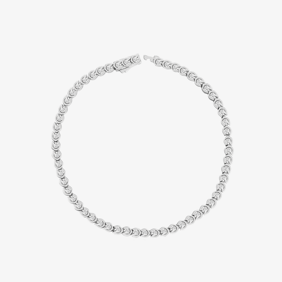 Moissanite Pavé Tennis Bracelet
