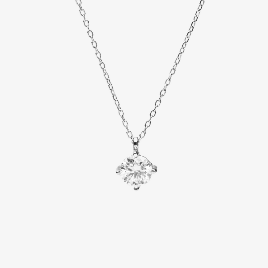 Round Brilliant Diamond Solitaire Pendant