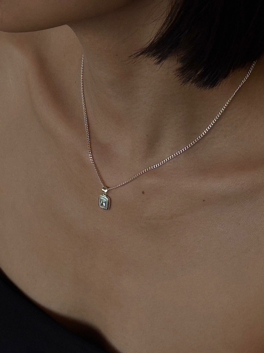 Sofie Emerald Cut Pendant