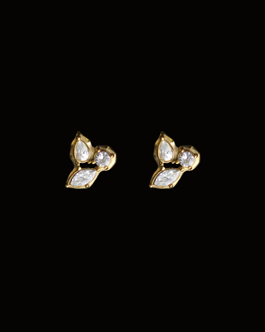 Marquise Cluster Diamond Studs