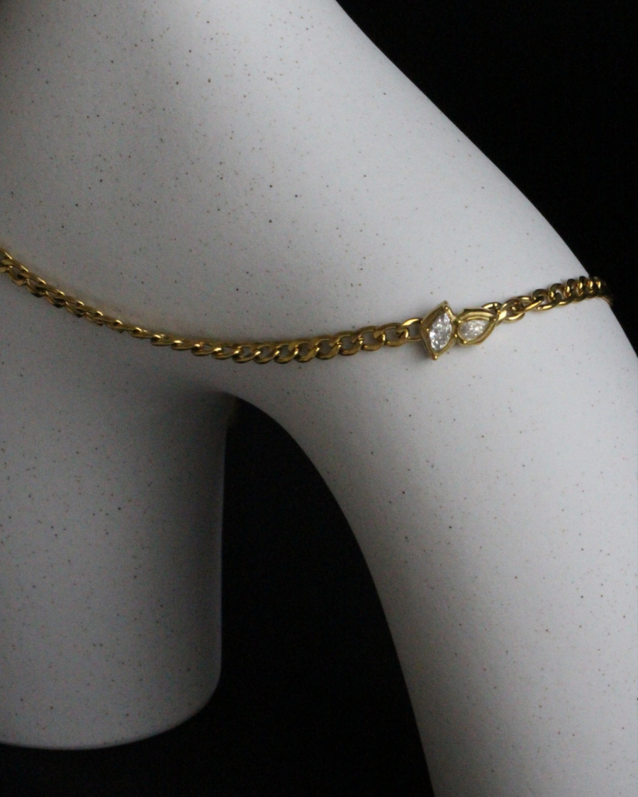 Marquise Cluster Diamond Chain