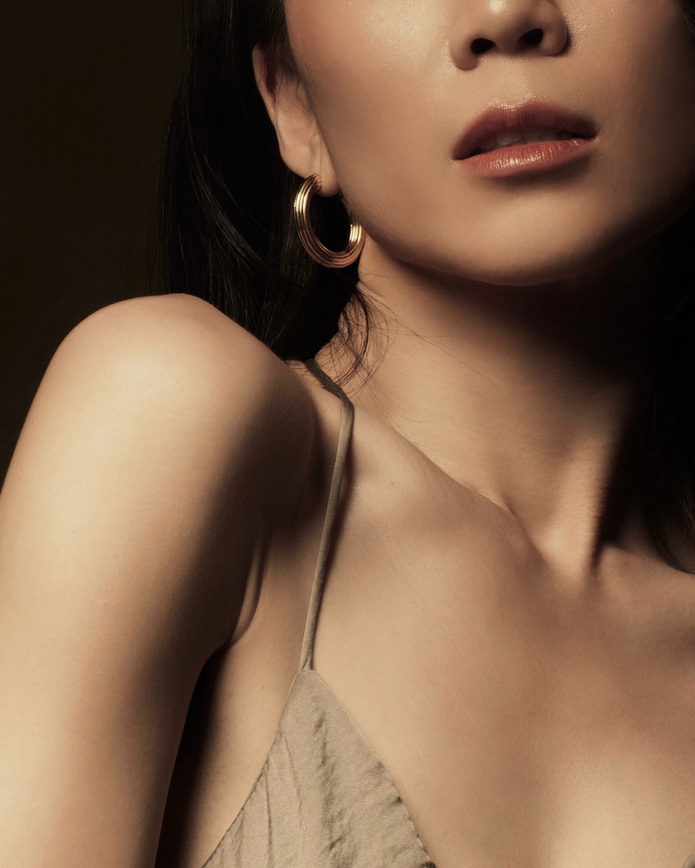 Celine Oval Hoop Earrings