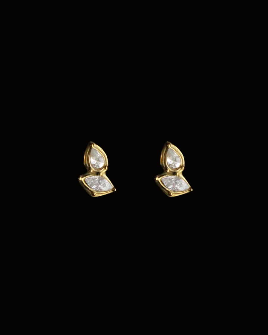 Marquise Cluster Diamond Studs