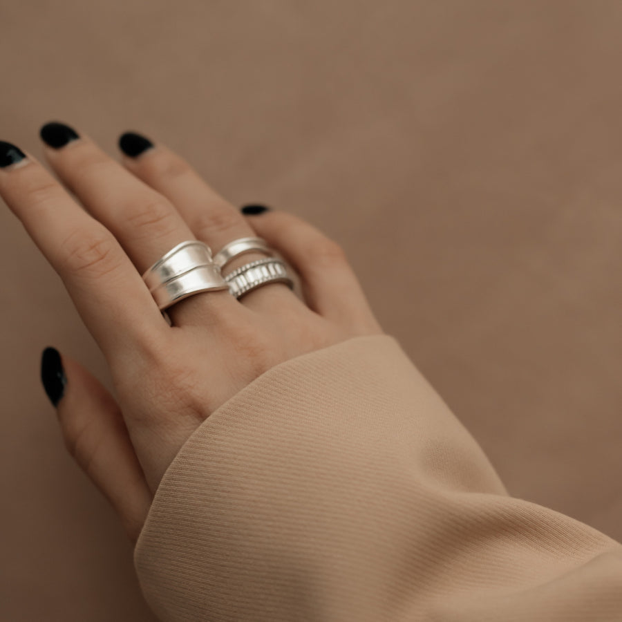 Mandy Double Matte Ring