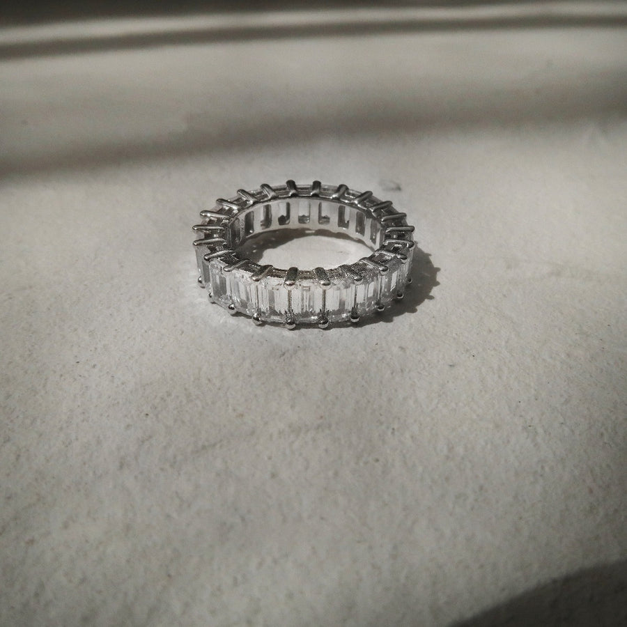 Petite Emerald Cut Eternity Ring