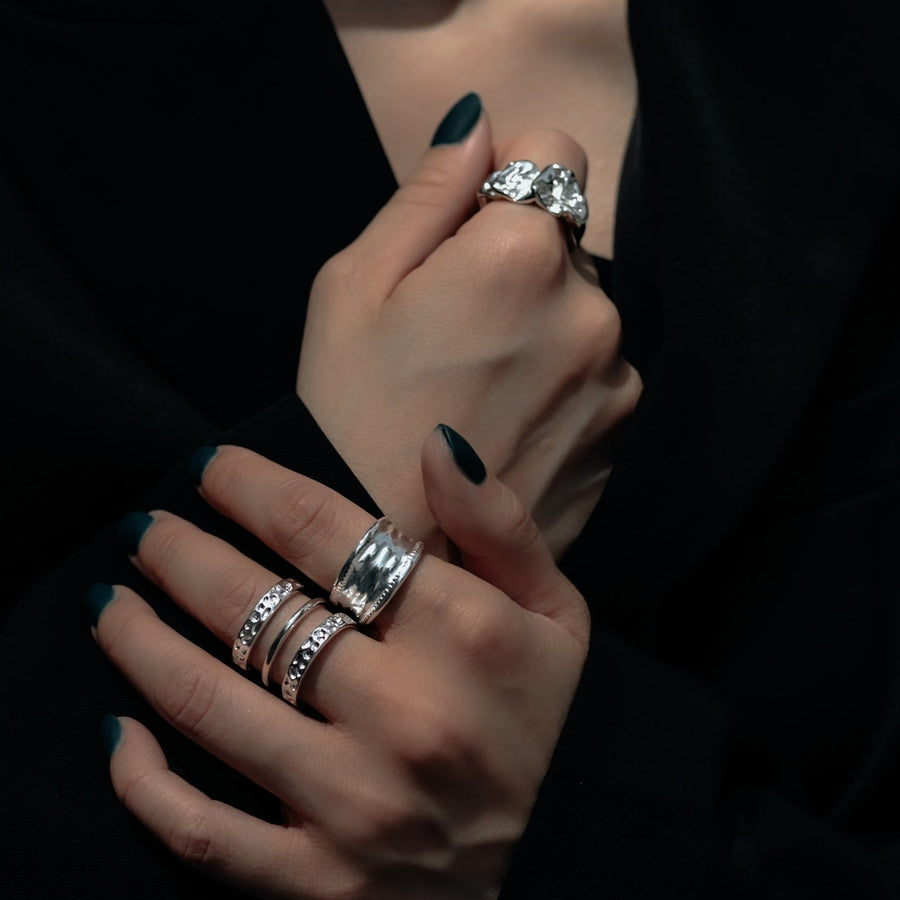 Alexa Hammered Ring